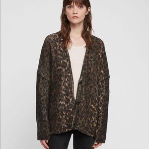 AllSaints leopard knit cardigan!